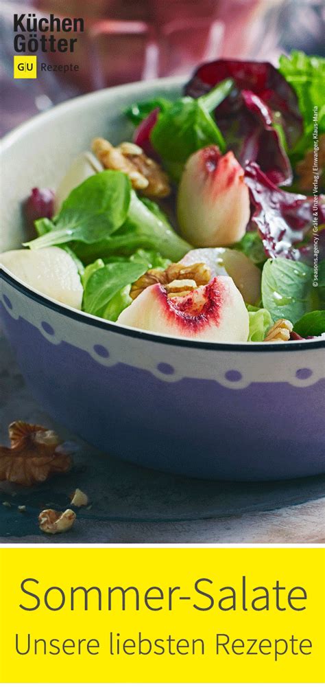 Sommer Sonne Salate Bei heißen Temperaturen freue ich mich am