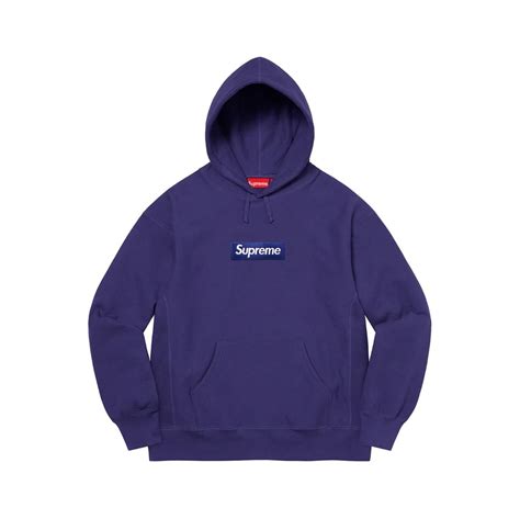 Supreme Hoodie Box Logo Fw21 Purple Shezamme