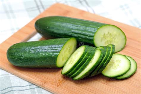Chopped Cucumber Stock Photo Image Of Culinary Board 30564938
