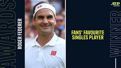 Roger Federer Voted As Fans Favourite For 19th Time 2021 Atp Awards