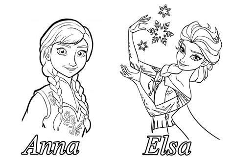 Coloriages la reine des neiges imprimez gratuitement. Coloriage Anna et Elsa Disney à imprimer sur COLORIAGES .info