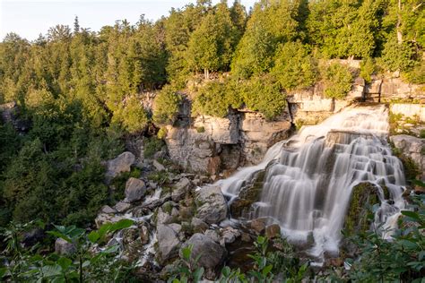 Inglis Falls Waterfall Owen Sound Ontario Ontario Waterfalls