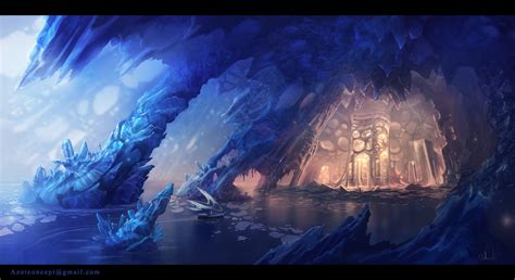 Ice Cave By Azot2018 On Deviantart