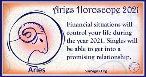 Aries Horoscope 2021 Get Your Predictions Now Sunsignsorg