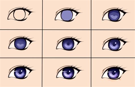 Eye Steps Anime Eye Drawing Easy Anime Eyes How To Draw Anime Eyes