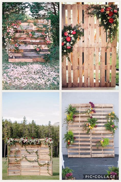 21 Wedding Backdrop Ideas With Pallets