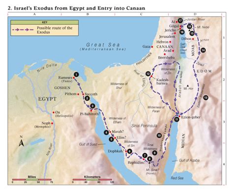 Israelites Exodus Map