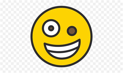 Zany Face Emoji Icon Of Colored Outline Style Smileyzany Emoji