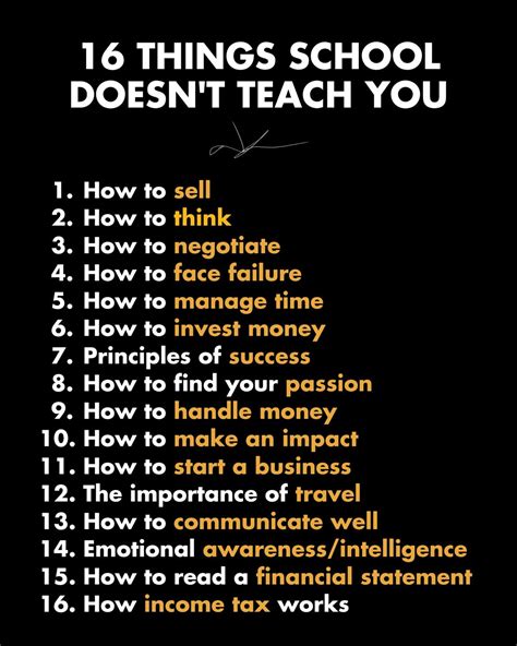 16 Things They Dont Teach You In School Cardone Solutions