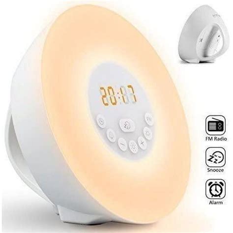 FITFORT Alarm Clock Wake Up Light Sunrise Sunset Simulation Table