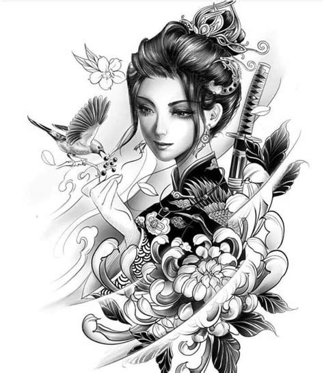 Pin By Anton Shopski On Tattoo Geisha Tattoo Samurai Tattoo Design