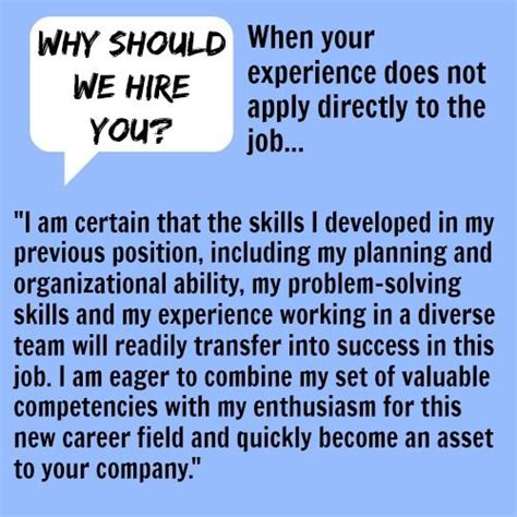 How To Answer Why Should We Hire You When Your Experience Does Not