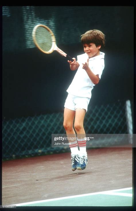 Seven Year Old Andre Agassi Plays Tennis April 1977 In Las Vegas Nv