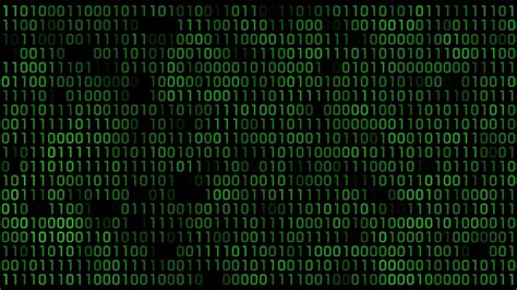 Matrix green binary code streaming animation Stock Video Footage
