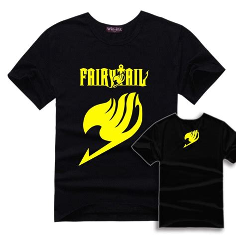 Fairy Tail Logo T Shirt Cotton T Shirts Anime Men Women Unisex Tshirt