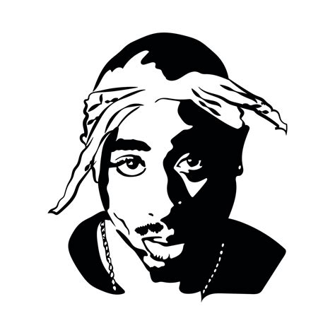 Hip Hop Tupac Amaru Shakur 2pac Rapper 2pac Stencil