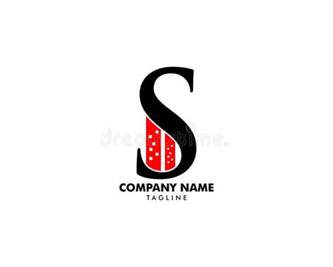 Set Of Building With Letter S Logo Design Stock Vector Illustration