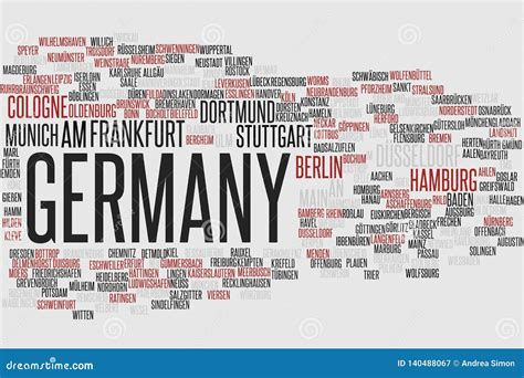 Germany Word Cloud Stock Illustration Illustration Of Cloud 140488067