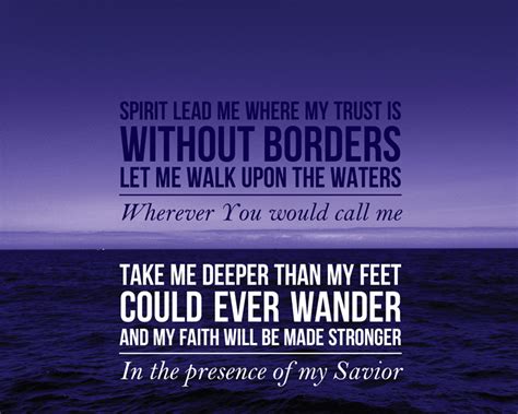 Spirit of the water song by camel full lyrics. Spirit lead me where my trust is without borders; Let me ...