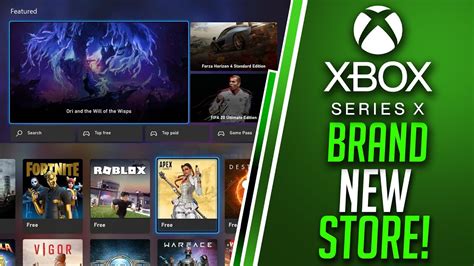Overhauled Brand New Xbox Store For Xbox Series X And Xbox One Xbox