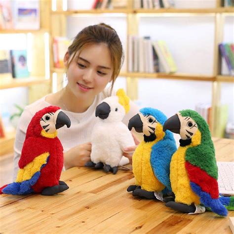 Buy Cute Talking Parrot Toy Electric Talking Parrot Stuffed Plush Toy