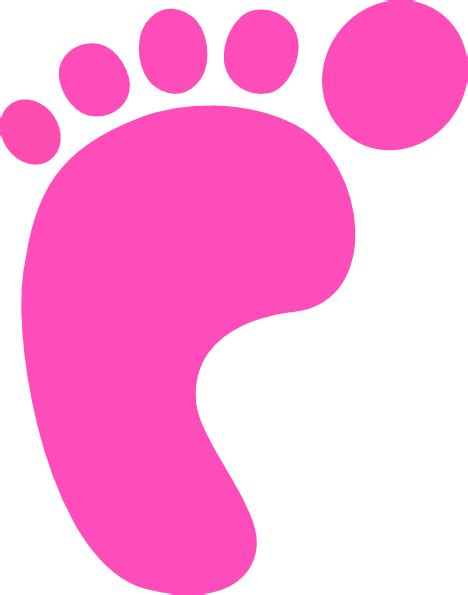 Pink Baby Foot Clip Art Clip Art Library