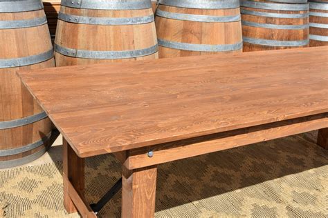 Rustic Pine Dining Table Elderberry Event Hire