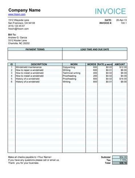 Use the below free blank invoice template to create your invoice, you can change the invoice format via the button below and fill your and your client basic information. Editable Invoice Template | invoice example