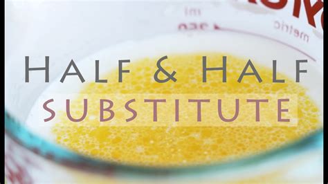 How to Make Half And Half - Homemade Substitute Recipe - YouTube