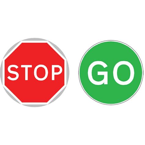 Free Printable Stop And Go Sign Clipart Best Clipart Best Clipart
