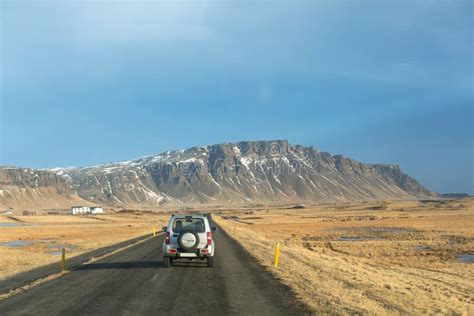 Driving On Iceland Ring Road Stock Photo Image Of Season Icelandic