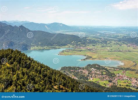 Scenic View Of Kochel Lake In The Bavarian Alps Stock Photo Image Of