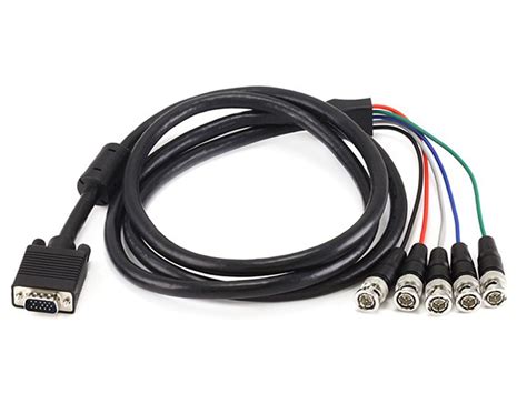 Monoprice Vga Hd 15 To 5 Bnc Rgb Video Cable For Hdtv Monitor Cable