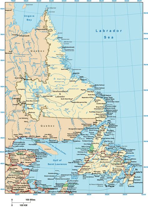 Online Map of Newfoundland