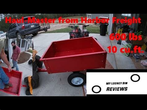 Haul master folding trailer pics : Haul Master Trailer Cart from Harbor Freight - YouTube