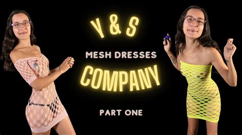 Risqué Sheer Mesh Mini Dress From Y S Company Try On Haul PART ONE YouTube