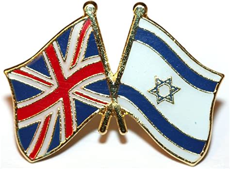 Uk And Israel Friendship Flag Pin Badge Uk Clothing
