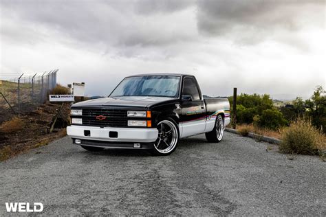 Black Chevy Pace Truck Weld Performance Ventura Wheels Weld Racing