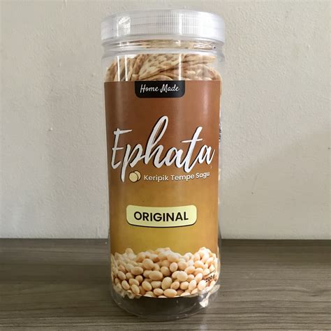 Jual Ephata Keripik Tempe Sagu Original Toples G Shopee Indonesia