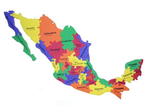 Mapa Jumbo De La República Mexicana