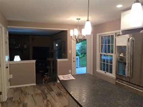 Steel gray leathered granite with white cabinets. Leathered steel gray granite counters are in! | Leather ...