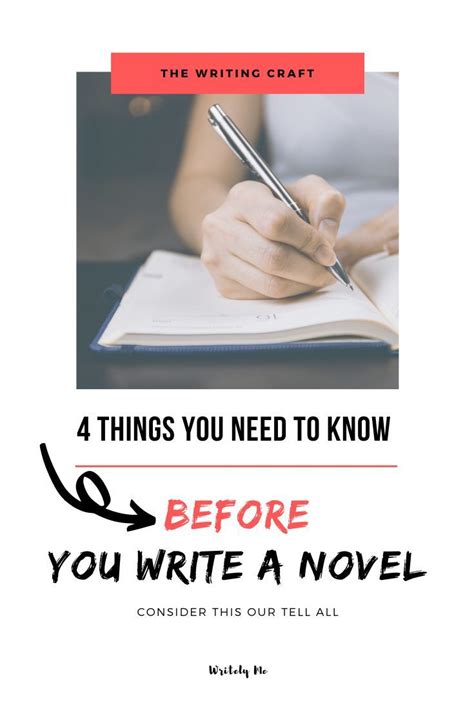 The 4 Things You Need To Know Before You Write A Novel — Writely Me