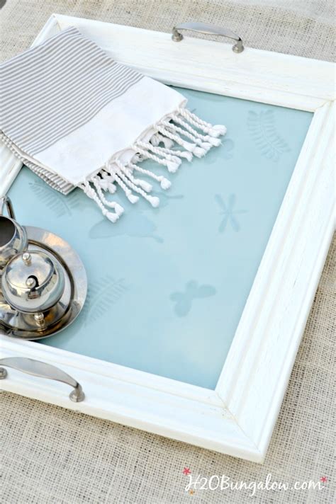 Diy Picture Frame Serving Tray Tutorial H2obungalow