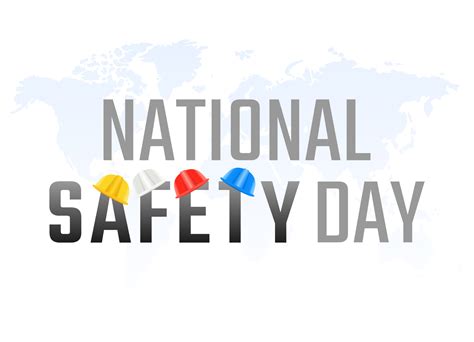 Vector Graphic Of National Safety Day Good For National Safety Day