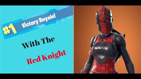Red Knight Gameplay On Fortnite Battle Royale Youtube