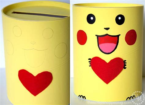 This DIY Pikachu Valentine box is perfect for your Pokémon loving kid