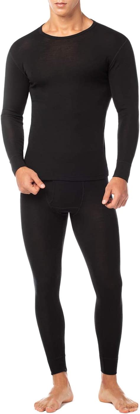 buy lapasa men s 100 merino wool thermal underwear long john set lightweight base layer top and