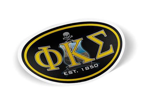 Phi Kappa Sigma Color Oval Decal Sale 695 Greek Gear®