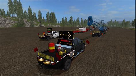 Fs17 Transporting Turbine With New Heavy Haul Trailer Youtube