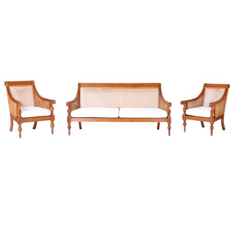 Located in los angeles, ca. British Colonial Teakwood Sofa at 1stDibs
